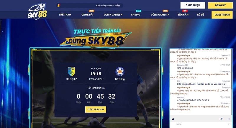 Những ưu điểm nổi bật của sảnh thể thao tại Sky88